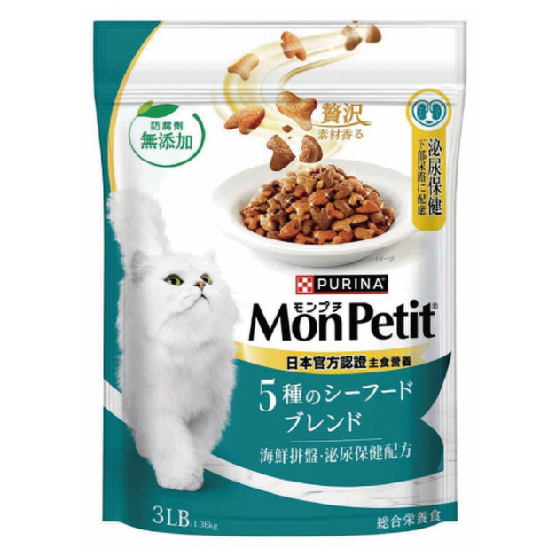 Mon Petit 貓倍麗 成貓海鮮拼盤泌尿保健配方 3LB