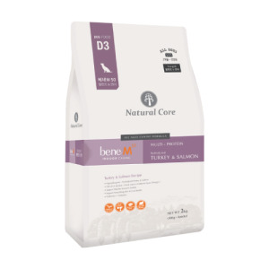 韓國 NATURAL CORE 自然核心 bene系列水解低敏狗糧-D3火雞肉+鮭魚 2kg