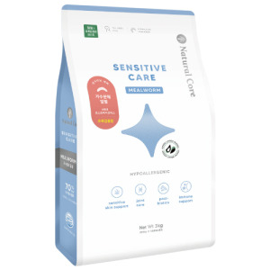 韓國 NATURAL CORE 自然核心 水解敏感護理狗糧-麵包蟲 800g