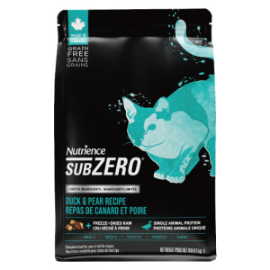 Nutrience 紐崔斯 低敏無榖貓＋凍乾-美膚鴨肉＋梨子 4.5kg