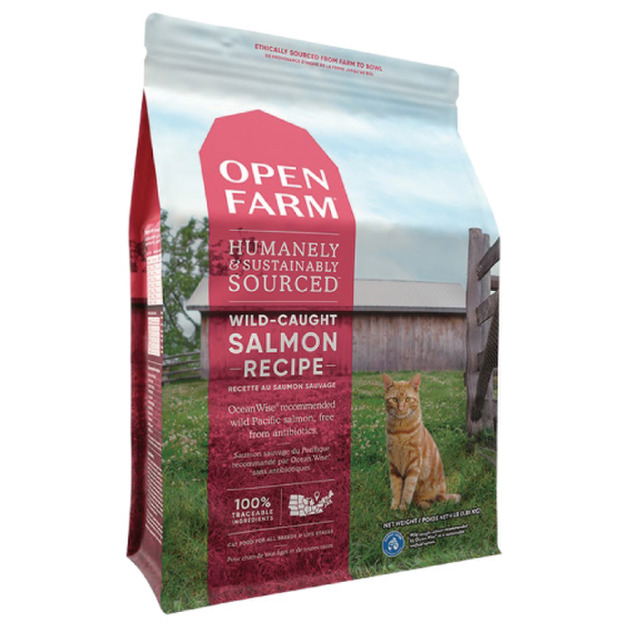 OPEN FARM 開放農場 全齡貓 活力亮毛食譜-深海菲力野生鮭 8LB