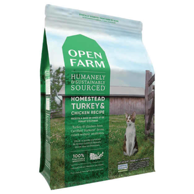 OPEN FARM 開放農場 全齡貓 優活蛋白食譜-田野嫩雞與火雞 8LB