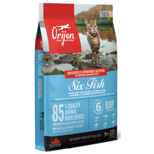 Orijen 歐睿健 無穀成幼貓六種魚+新鮮蔬果 5.4kg