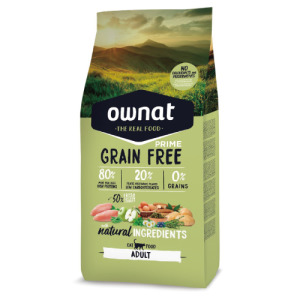 Ownat 歐娜特 全齡貓無穀全天然配方-放牧雞肉與火雞(腸胃保健) 3kg