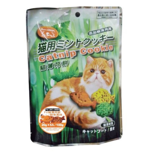 Pet Village 魔法村 貓薄荷餅-鮭魚風味 20gx5入