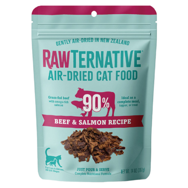 紐西蘭 RAW TERNATIVE 洛特夫 貓用風乾主食糧-牛肉鮭魚 397g