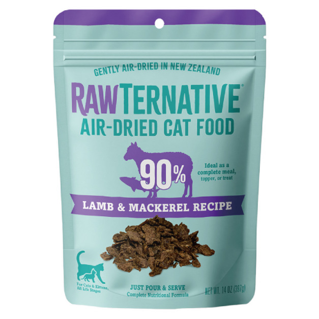 紐西蘭 RAW TERNATIVE 洛特夫 貓用風乾主食糧-羊肉鯖魚 397g