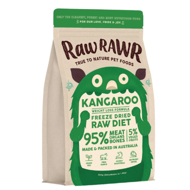 澳大利亞 Raw RAWR 原裝頂級凍乾主食-袋鼠口味 350g