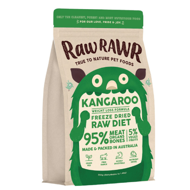澳大利亞 Raw RAWR 原裝頂級凍乾主食-袋鼠口味 350g