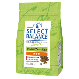 SELECT BALANCE 倍適選 室內熟齡貓/體重維護配方雞肉口味 1.6kg