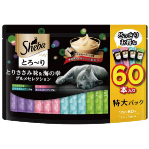 日本 Sheba 誘惑泥 鮪魚+鯛魚+雞肉起司+鮪魚海鮮 12gx60入