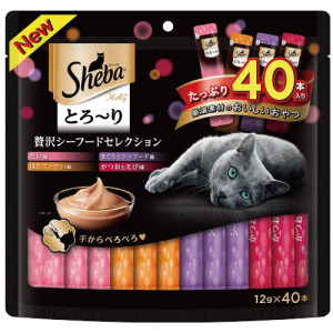 日本 Sheba 誘惑泥 鯛魚海鮮綜合口味 12gx40入