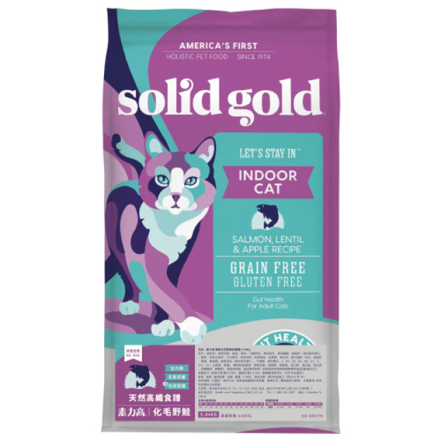Solid Gold 素力高 天然高纖食譜-化毛野鮭 5.44kg