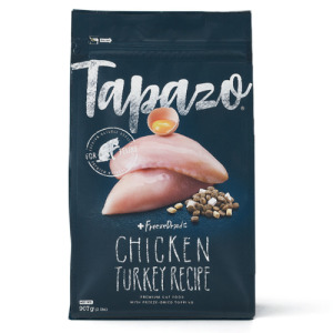 TAPAZO 特百滋 凍乾雙饗宴-熟齡貓低敏火雞配方 15LB
