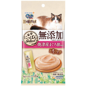 日本製unicharm 銀湯匙 無添加劑綜合營養肉泥-燒津鮪魚 6gx8入