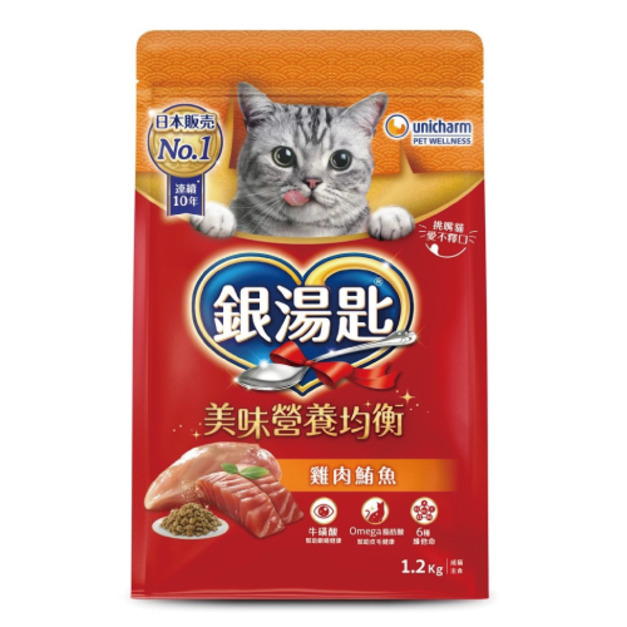 Unicharm 銀湯匙 成貓乾糧-雞肉鮪魚 1.2kg