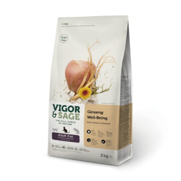 Vigor & Sage 靈萃 成貓人參健體草本無穀糧 400g