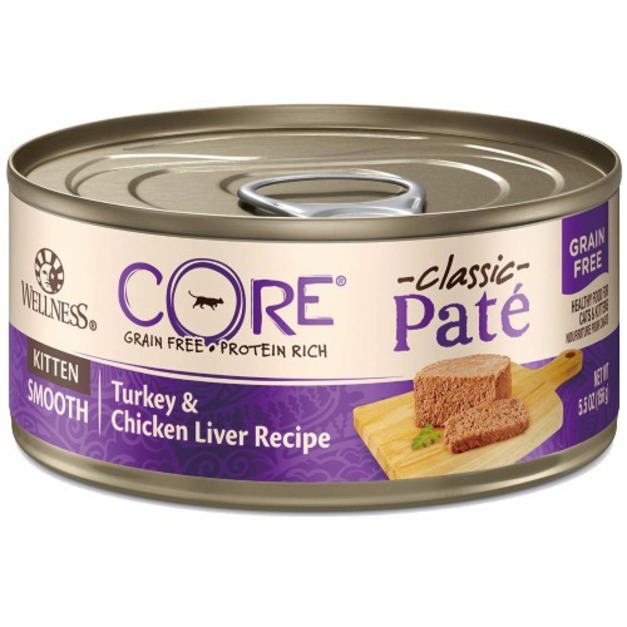 WELLNESS 寵物健康 CORE 幼貓成長主食貓罐-雞肉+火雞 5.5oz