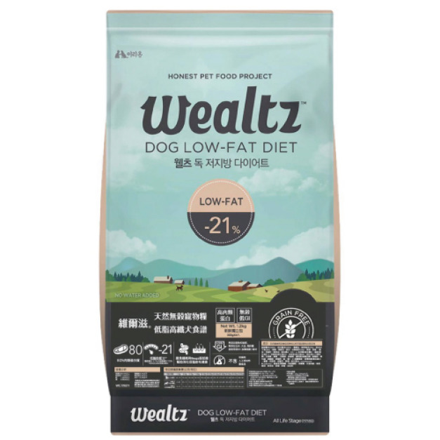 Wealtz 維爾滋 天然無穀寵物糧-低脂高纖犬食譜 6kg