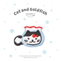 可愛貓戲金魚刺繡貼(多色可選)_2