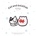 可愛貓戲金魚刺繡貼(多色可選)_4