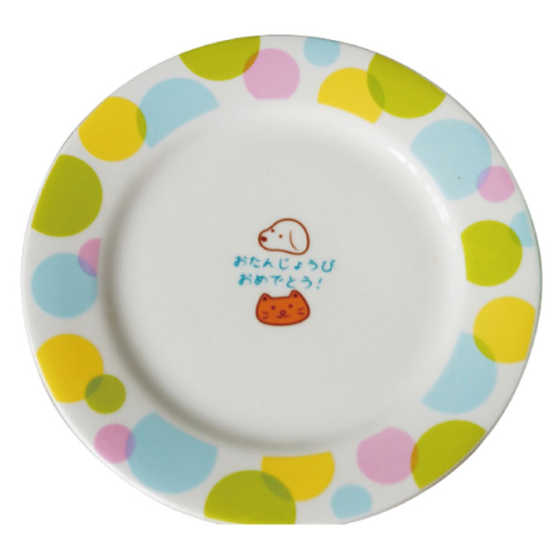 日系呆萌貓狗陶瓷圓盤