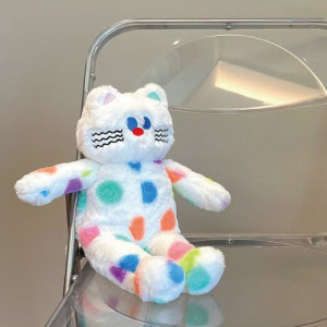 波點貓毛絨娃娃 35cm