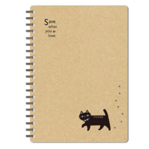 O-CAT 斬型貓Ⅲ25K線圈本-橫罫(兩色可選)