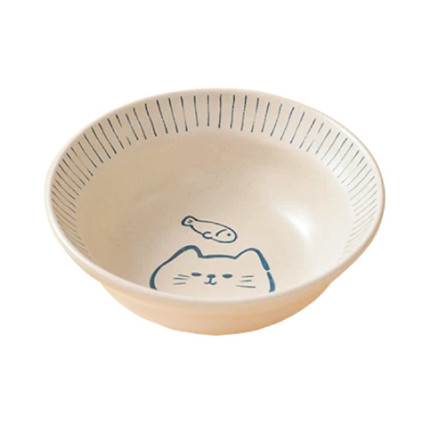 拾光貓魚陶瓷餐具-4.5吋調味碟