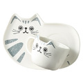北歐貓咪咖啡杯盤3件組(多款顏色)_3