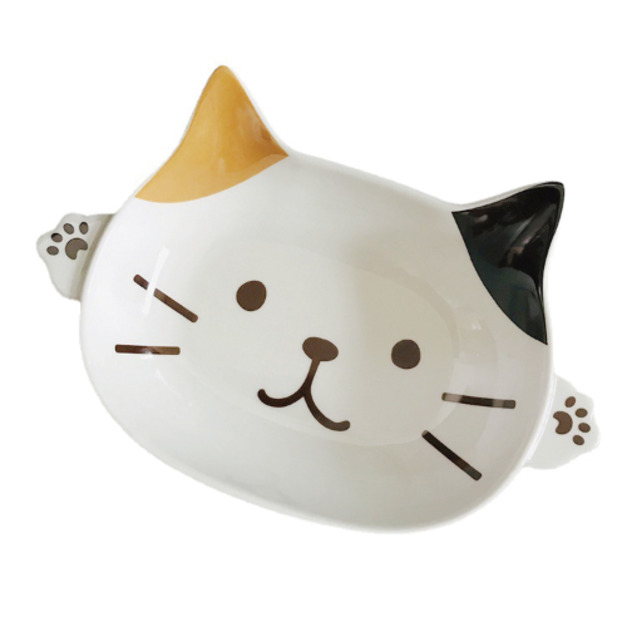 Fuku Fuku Nyanko日式可愛卡通貓咪雙耳盤(三款可選)