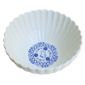 日本復古藍花貓陶瓷餐具-7寸拉麵碗
