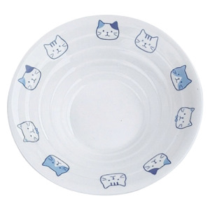 可愛三花貓陶瓷餐具-7寸麵碗