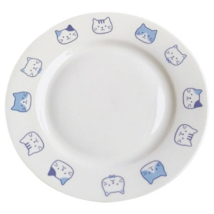 可愛三花貓陶瓷餐具-8寸平盤