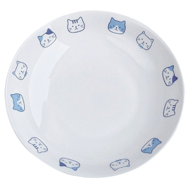 可愛三花貓陶瓷餐具-8寸深盤
