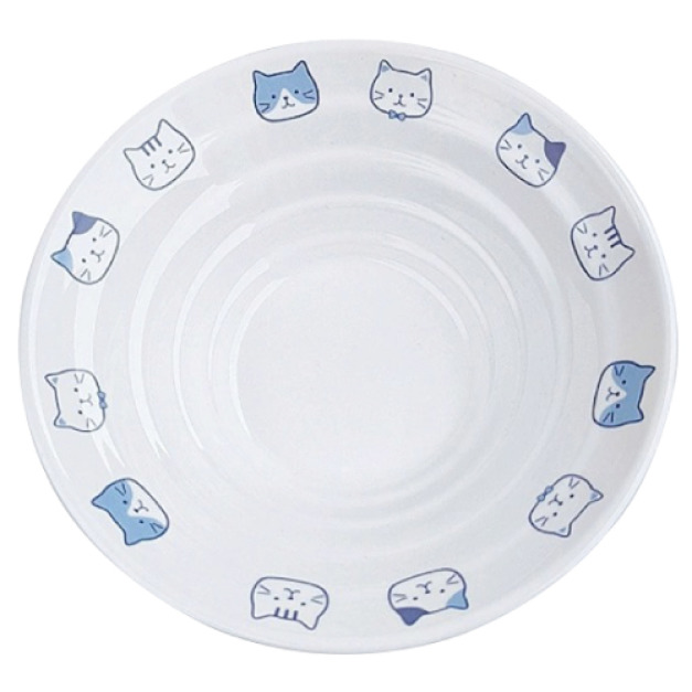 可愛三花貓陶瓷餐具-8寸麵碗