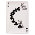 撲克牌貓咪陶瓷方盤(8款多款可選)_7