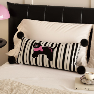 貓咪系列荷蘭絨長腰枕抱枕70*30CM(多款可選)