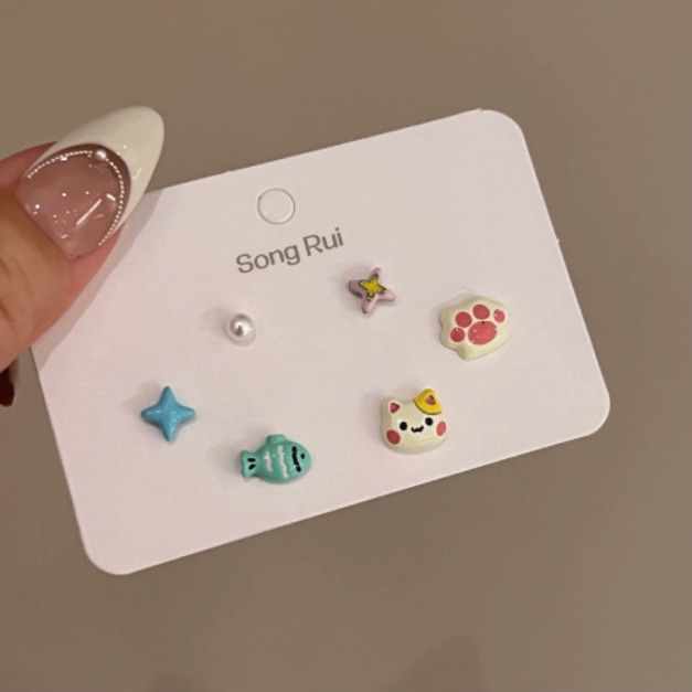 貓咪鯛魚燒耳環(兩款可選)