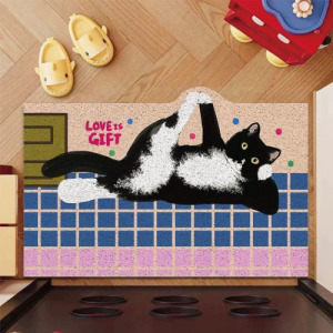 多巴胺小貓絲圈防滑地墊 40x60cm(多款可選)