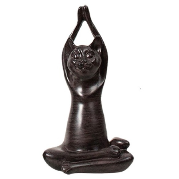 創意瑜珈貓擺飾品-山式