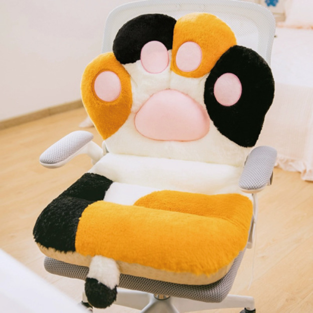 貓咪爪一體靠背坐墊45x80cm(兩款可選)