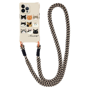 九隻貓矽膠手機殼+掛繩-iPhone 15 Pro Max