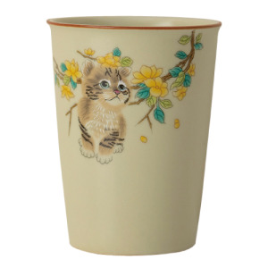 仿宋汝窯·萌貓光滑面隨手杯 250ml (禮盒版)