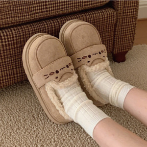 快樂小貓厚底麵包鞋(尺色可選)