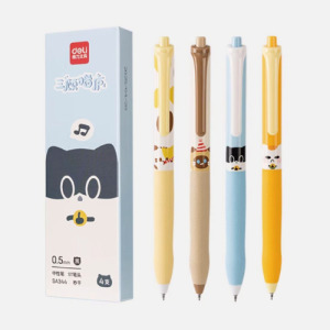 可愛喵喵家族原子筆4支/盒
