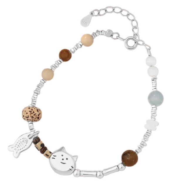 可愛貓咪小魚手鍊