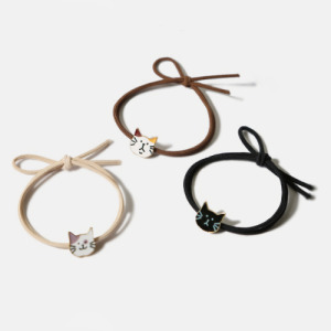 可愛貓咪造型髮圈 三入組