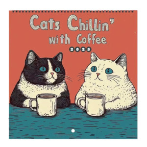 2026年美式風貓咪月曆(多款可選)