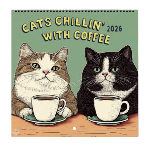 2026年美式風貓咪月曆(多款可選)